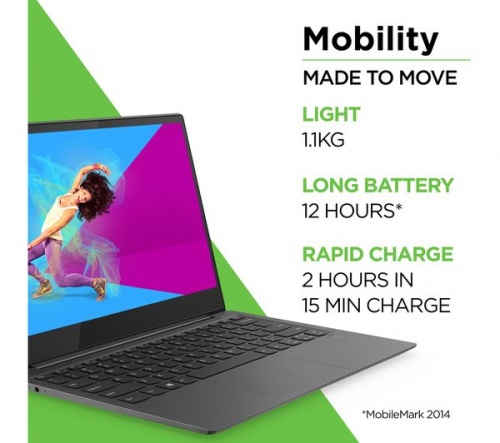 GradeB - LENOVO Yoga S730 13.3in Grey i7 Laptop - 512GB SSD Grey Intel i7-8565U 8GB RAM 512GB SSD - Windows 10
