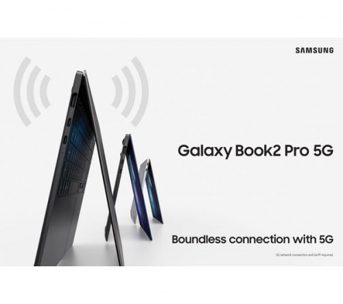 GradeB - SAMSUNG Galaxy Book2 Pro 15.6in Silver Laptop - Intel Evo© platform Intel i7-1260P 16GB RAM 512GB SSD - Windows 10/11
