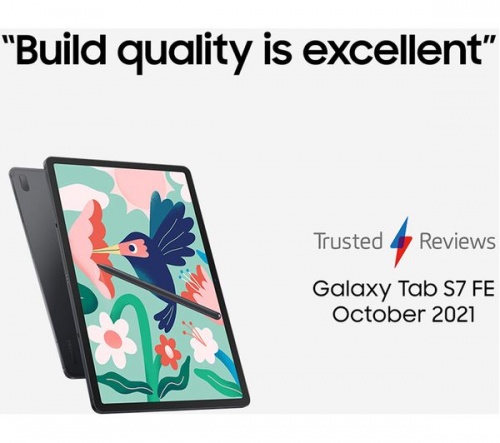 SAMSUNG Galaxy Tab S7 FE 12.4in 128GB Tablet - Mystic Green