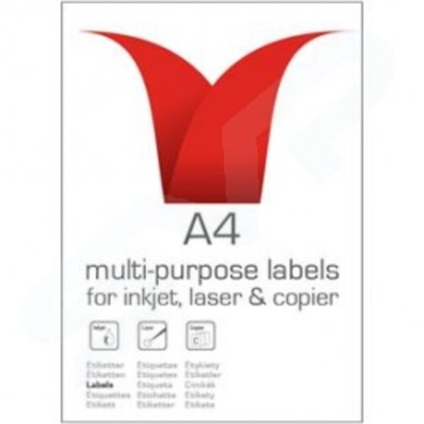 Stampiton Multi Purpose Label 199.6mm x 143.5mm 2 per Sheet Pack of 100 (sheets)