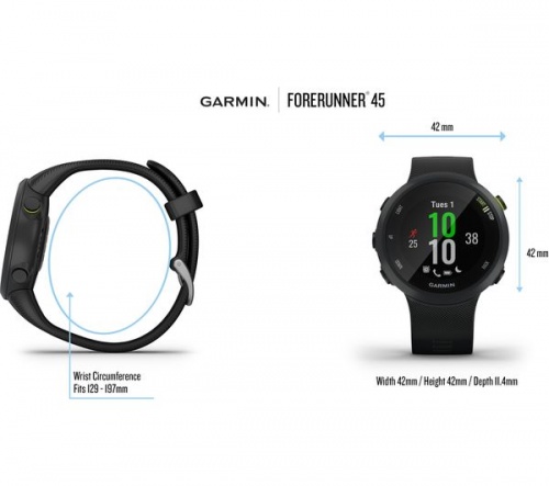 GradeB - GARMIN Forerunner 45 Black Running Watch - Large