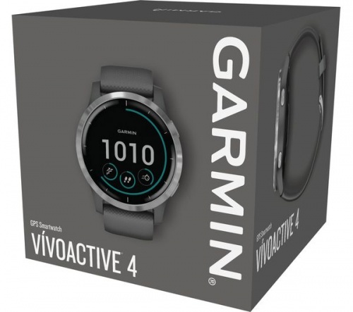 GradeB - GARMIN vivoactive 4 Large - Shadow Grey + Silver