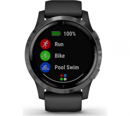 Grade2B - GARMIN vivoactive 4 Slate Grey & Black | Large