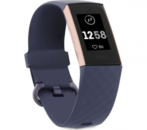 GradeB - FITBIT Charge 3 Blue Grey & Rose Gold