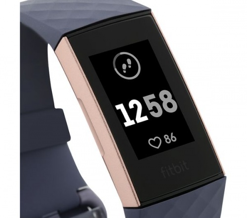 GradeB - FITBIT Charge 3 Blue Grey & Rose Gold