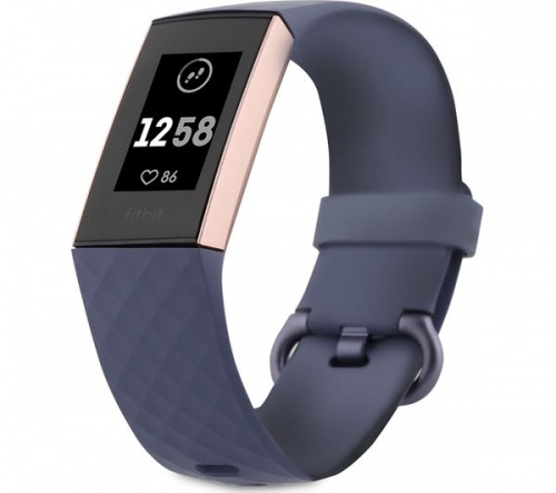 GradeB - FITBIT Charge 3 Blue Grey & Rose Gold