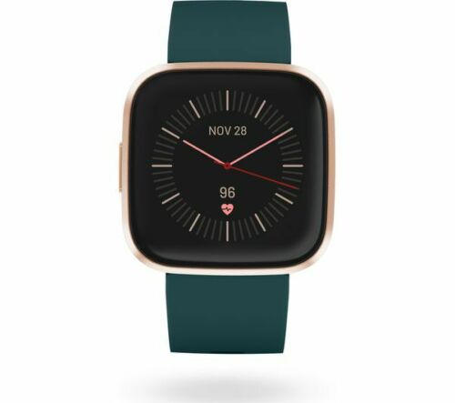 Grade2B - FITBIT Versa 2 with Amazon Alexa | Emerald + Copper Rose