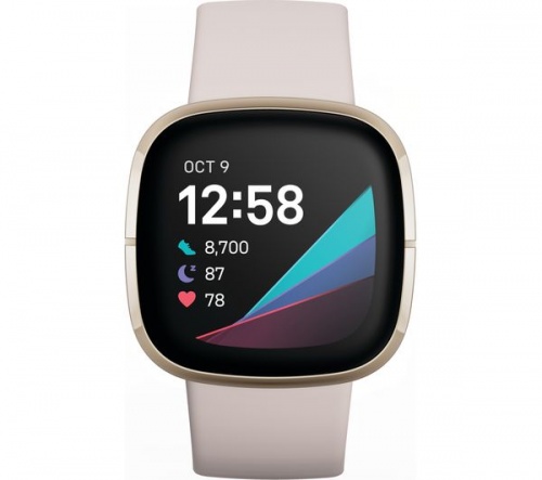 FITBIT Sense | Lunar White & Soft Gold