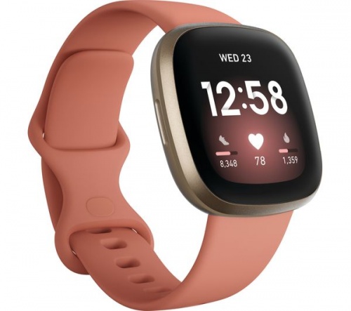 Grade2B - FITBIT Versa 3 | Pink Clay & Soft Gold