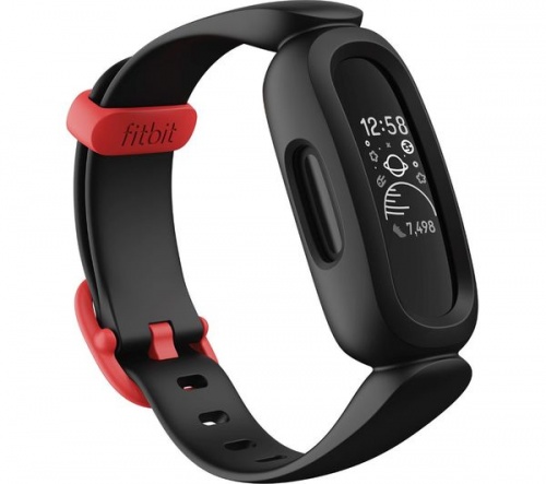 GradeB - FITBIT Ace 3 Kids Black & Red Fitness Tracker | Universal