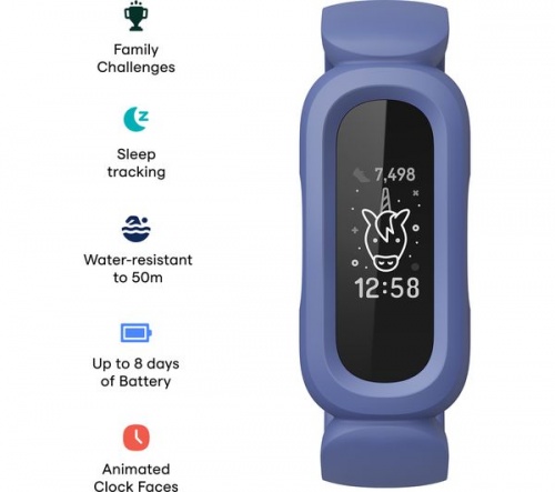 Fitbit Ace 3 Kids Universal Fitness Tracker | Blue + Green