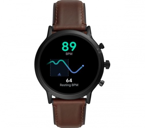 FOSSIL Carlyle HR FTW4026 Smartwatch - Brown | Leather Strap