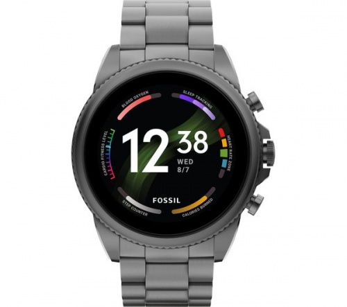 GradeB - FOSSIL Gen 6 FTW4059 Universal Smart Watch - Smoke Grey | Stainless Steel Strap