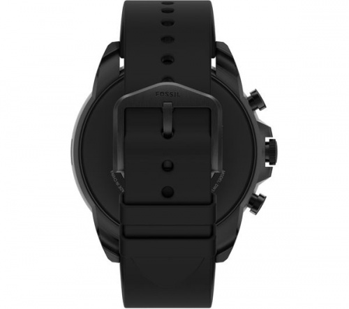 GradeB - FOSSIL Gen 6 FTW4061 Black Smart Watch + Google Assistant - Silicone Strap | Universal