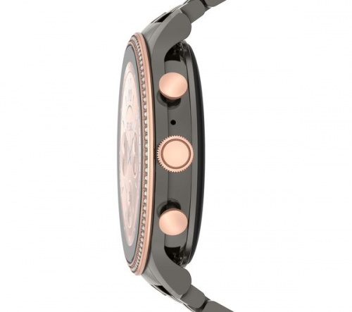 FOSSIL Gen 6 FTW6078 Smart Watch Gunmetal Grey | with Google Assistant | Stainless Steel Strap | Universal