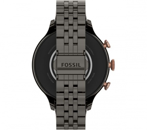 FOSSIL Gen 6 FTW6078 Smart Watch Gunmetal Grey with Google Assistant Stainless Steel Strap