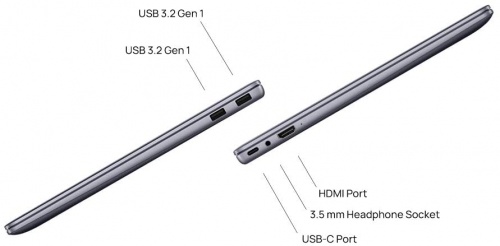 Grade2B - HUAWEI MateBook 14in Grey Laptop AMD Ryzen 7 4800H 16GB RAM 512GB SSD Windows 10 | Quad HD touchscreen