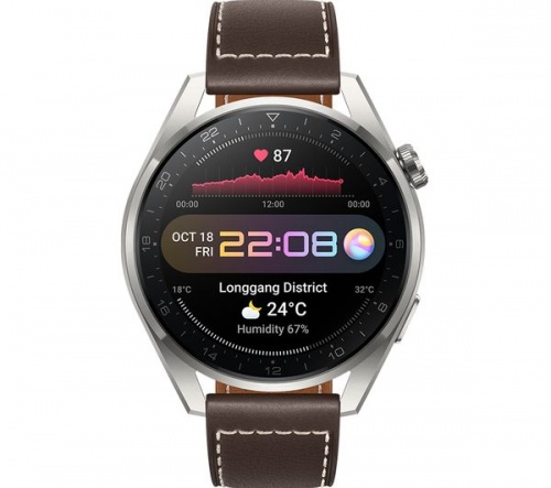 HUAWEI Watch 3 Pro Classic Silver & Brown | 48mm Water resistant