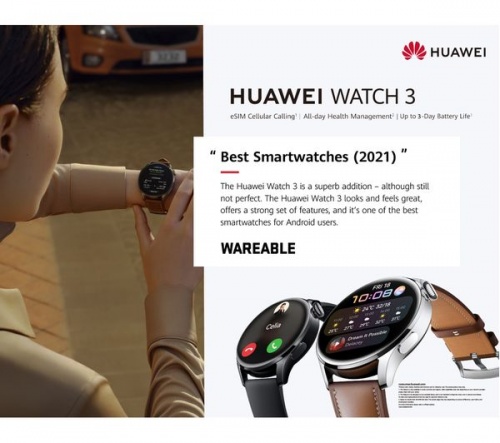 HUAWEI Black Watch 3 Active 46mm - Water resistant