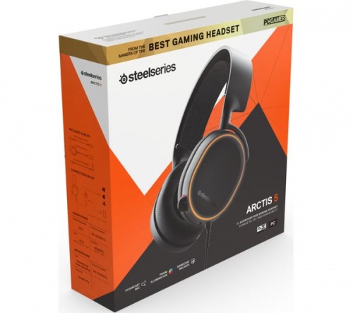 STEELSERIES Arctis 5 7.1 Gaming Black Headset - Compatible with PC / Mac / PS4 / PS5