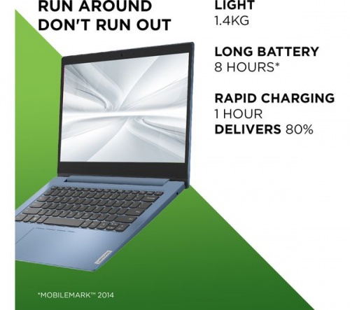 LENOVO IdeaPad 1i 14in Blue Laptop - Intel Celeron N4020 4GB RAM 64GB eMMC - Windows 10s