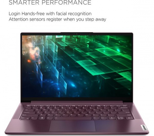 GradeB - LENOVO Yoga Slim 7 14in Orchid Laptop - Intel i5-1035G4 8GB RAM 256GB SSD - Windows 10