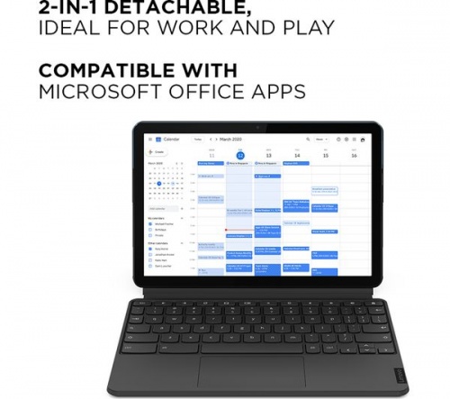 LENOVO IdeaPad Duet 3i 10.3in Grey 2-in-1 Laptop - Intel Celeron N4020 4GB RAM 64GB eMMC - Windows 10 | HD touchscreen
