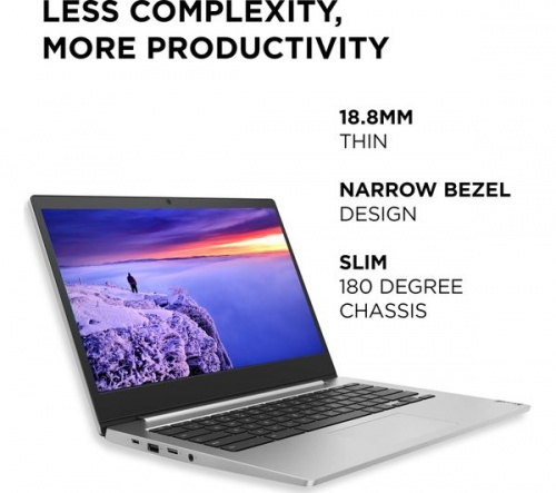 GradeB - LENOVO IdeaPad 3i 14in Grey Chromebook - Intel Celeron N4020 4GB RAM 64GB eMMC - Windows 10