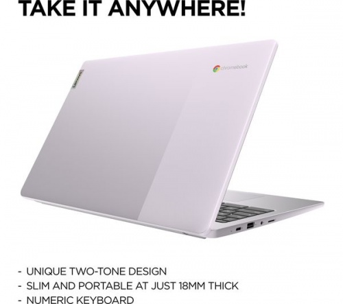 LENOVO IdeaPad 3i 15.6in Grey Chromebook - Intel Pentium Silver N6000 4GB RAM 64GB eMMC - Chrome OS