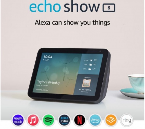 AMAZON Echo Show 8 (1st Gen) Smart Display with Alexa - Black