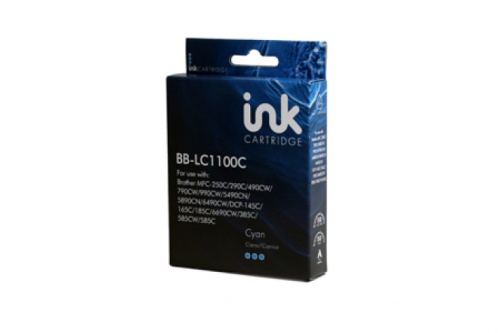 Bluebox Brother LC 980 LC 1100 Cyan (LC980 LC1100) Inkjet Cartridge (10.6ml)