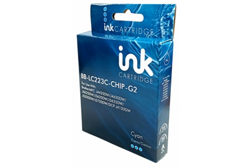 Bluebox Brother LC 223 Cyan (LC223) Inkjet Cartridge (10.6ml) G2