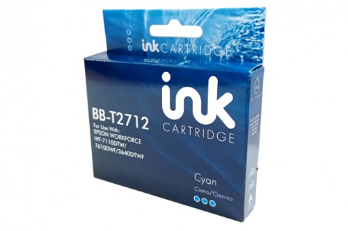 Compatible Epson C13T27124010 (27XL) High Capacity Cyan Ink Cart - 14.6ML