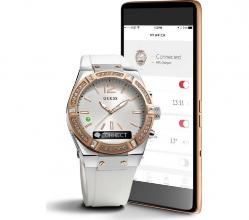 GUESS Connect Smartwatch - White Rose