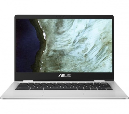 ASUS C423 14in Silver Chromebook - Intel Celeron N3350 4GB RAM 64GB eMMC - Chrome OS