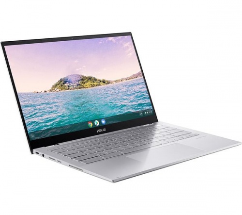 GradeB - ASUS Flip C436 14in 2-in-1 White Chromebook - Intel i5-10210U 8GB RAM 256GB SSD - ChromeOS