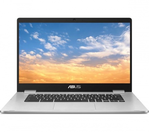 ASUS C523 15.6in Silver Chromebook - Intel Celeron N3350 4GB RAM 64GB eMMC Chrome OS