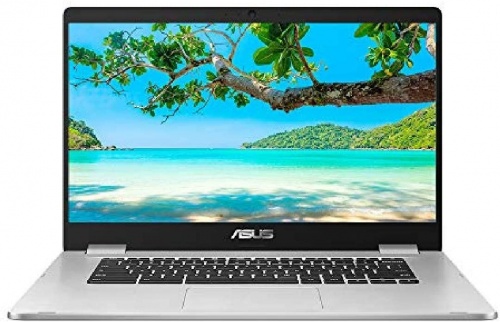 ASUS C523 15.6in Silver Chromebook - Intel Celeron N3350 4GB RAM 64GB eMMC Chrome OS