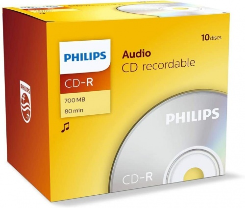 Philips CD-R Audio 80 Minute Jewel Case 10 Pack - CR7A0NJ10/00