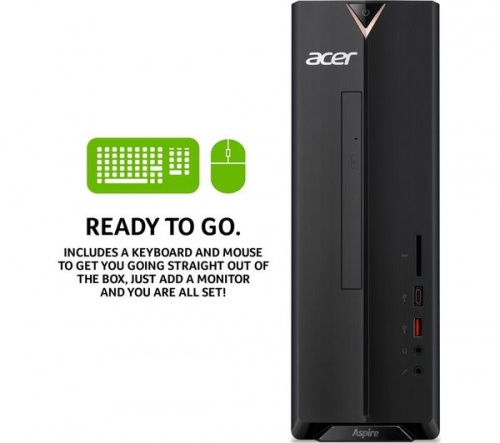 Grade2B - ACER XC-885 I i5 Black Desktop PC - Intel Core i5-9400 8GB RAM 1TB HDD - windows 10