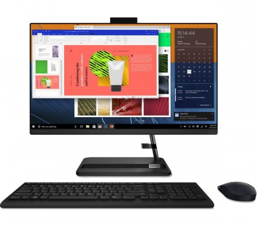 LENOVO IdeaCentre AIO 3 23.8in Black All-in-One PC - AMD Ryzen 3 5300U 4GB RAM 128GB SSD 23.8in Full HD display Windows 10/11