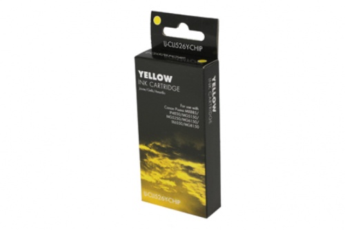 IJ Compatible Chipped Canon CLI526 Yellow 4543B001AA Ink Cartridge