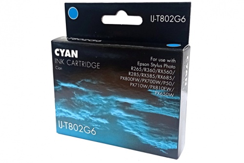 Ij Compatible Epson T0802 Cyan Ink Cartridge