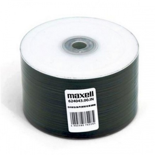Maxell 52x White Inkjet Printable CD-R 700MB 80 Min - 50 Pack Cellowrap