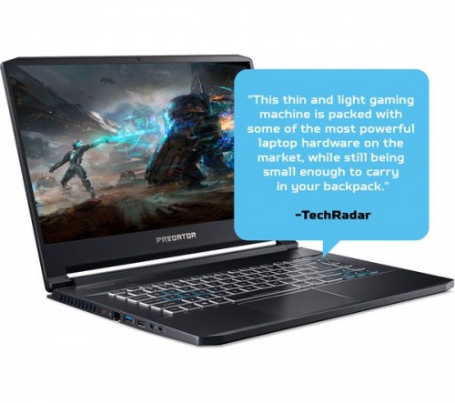 ACER Predator Triton 500 15.6in Gaming Laptop - Intel i7-9750H 16GB RAM 512GB SSD RTX 2060 6GB - Windows 10