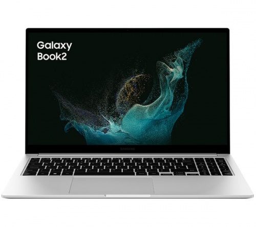 GradeB - SAMSUNG Galaxy Book2 15.6in Silver Laptop - Intel i3-1215U 8GB RAM 256GB SSD - Windows 10/11