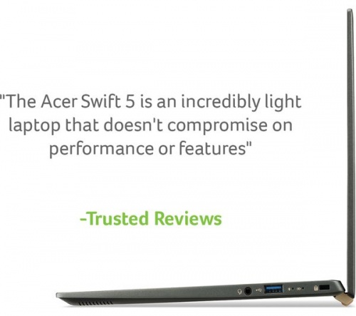 ACER Swift 5 SF514-55T 14in touchscreen Mist Green Laptop - Intel i5-1135G7 8GB RAM 512GB SSD - Windows 10