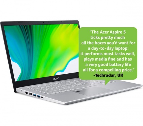ACER Aspire 5 A514-54 14in Black & Silver Laptop - Intel i5-1135G7 8GB RAM 512GB SSD - Windows 10