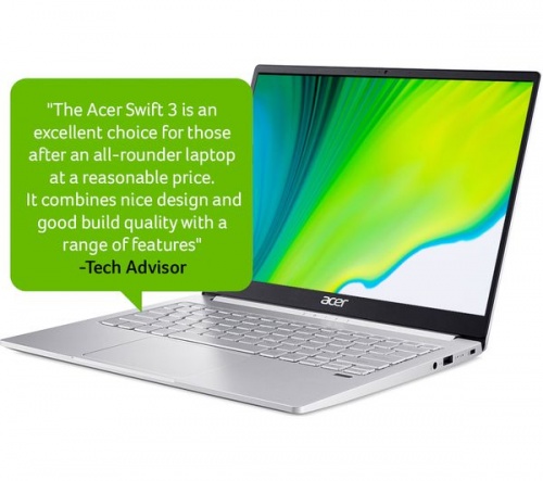 ACER Swift 3 13.5in Silver Laptop - Intel i5-1035G4 8GB RAM 512GB SSD - Windows 10