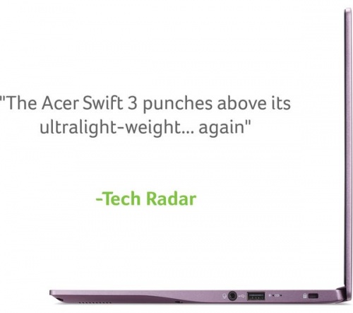 ACER Swift 3 14in Purple Laptop - AMD Ryzen 5 4500U 8GB RAM 1TB SSD - Windows 10